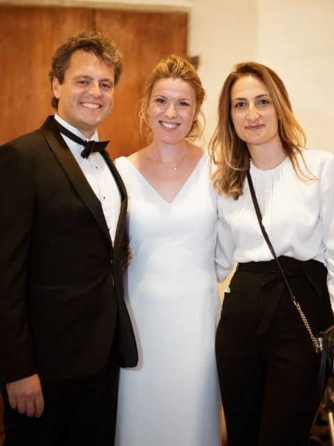 Christine and Peer with Floé Weddings wedding planners