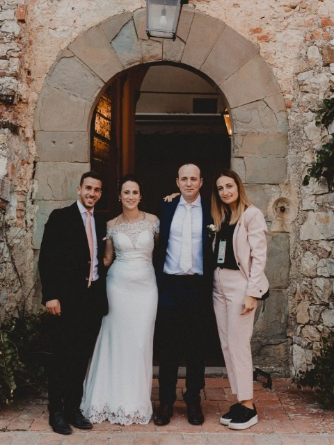 Claire and David with Floé Weddings wedding planners