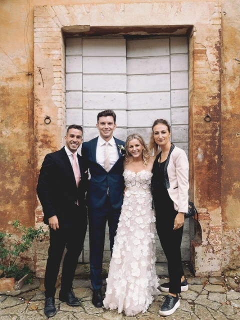 Elisa and John with Floé Weddings wedding planners