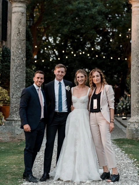 Emily and Andrew with Sara Barni wedding planner