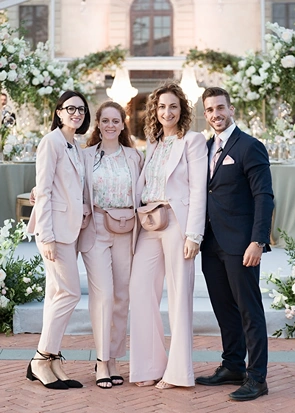 Floé Weddings team of planners and coordinators: Sara, Alessia, Elisa, Emanuele