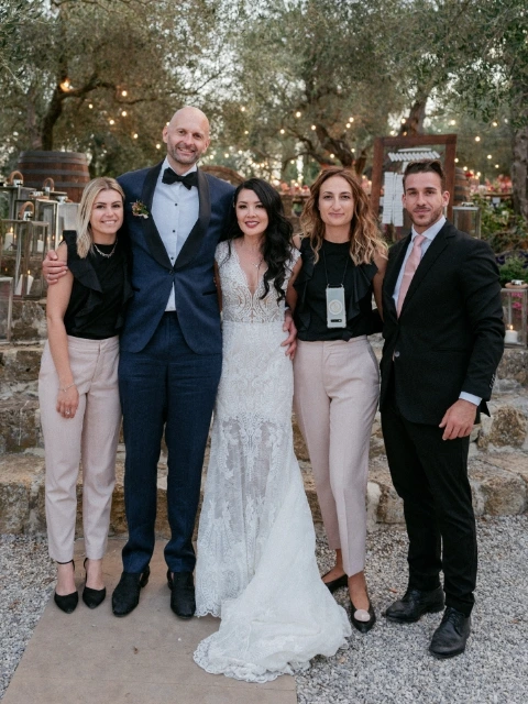 Kimmie and Schuyler with Sara Barni wedding planner