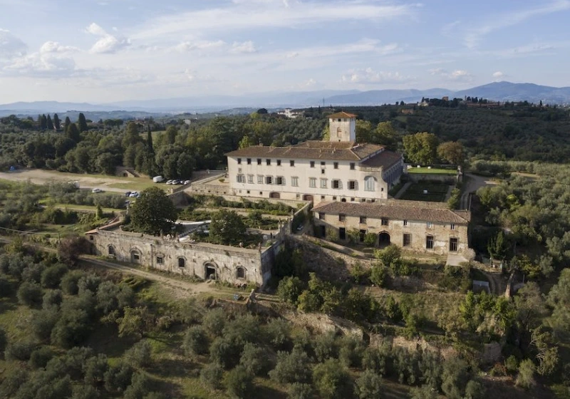 Panoramic view of Villa Corsini, wedding venue in Florence, Tuscany