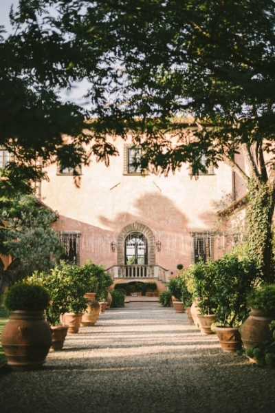 Vertical photo of Villa Mangiacane, wedding venue in Tuscany cost