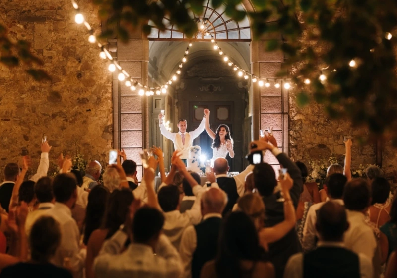 A wedding video that captured an happy moment 