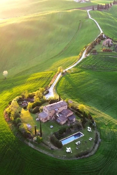 A wedding venue with only one country road to arrive