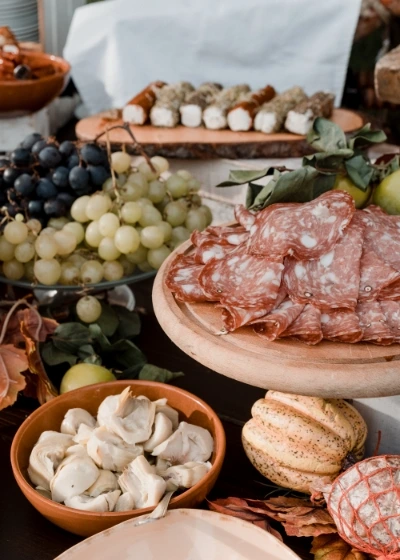 Local food for a wedding aperitif