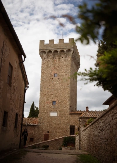 Medieval tower of castello Gargonza