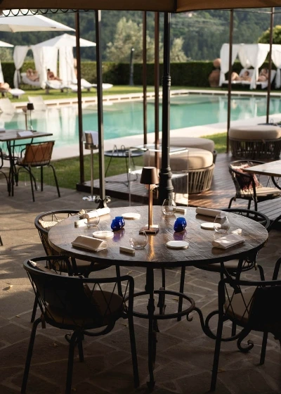 Restaurant by the pool borgo i vicelli
